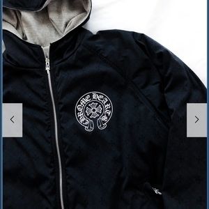 Chrome Hearts | Jackets u0026 Coats | Chrome Hearts Reversible Jacquard Nylon  Puffy Raglan Zipup | Poshmark